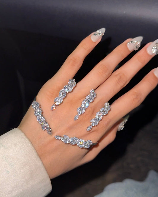 Silver Stardust Hand Jewellery