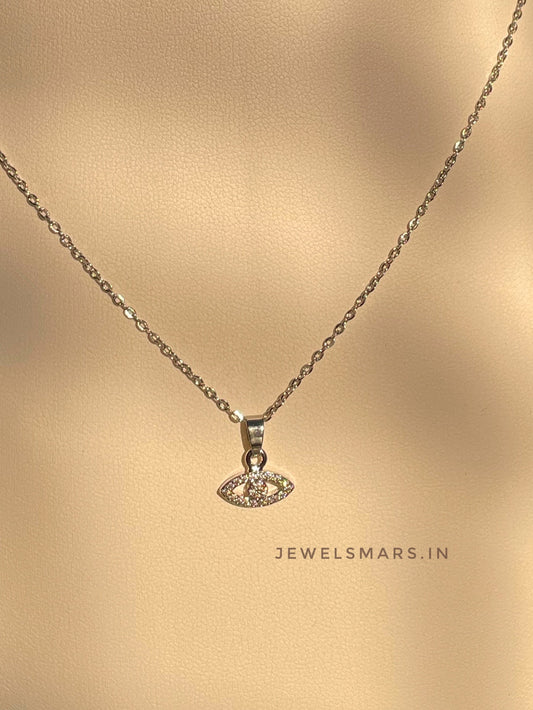 Minimal Evil Eye necklace