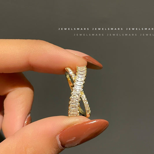 CROSS BOSSY RING (rosegold)