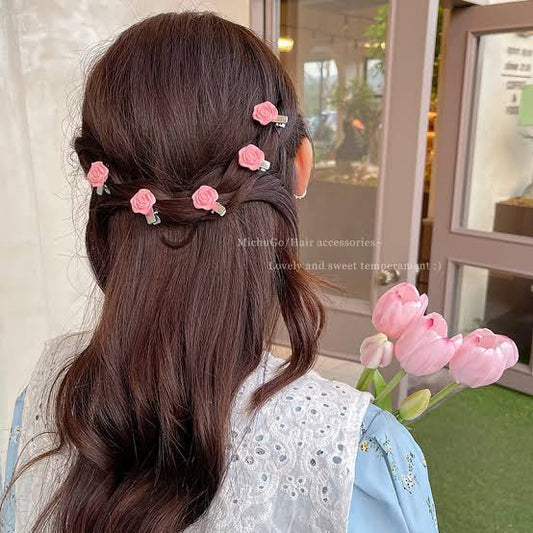 CUTE HAIRPINS - rose (pack of 5)