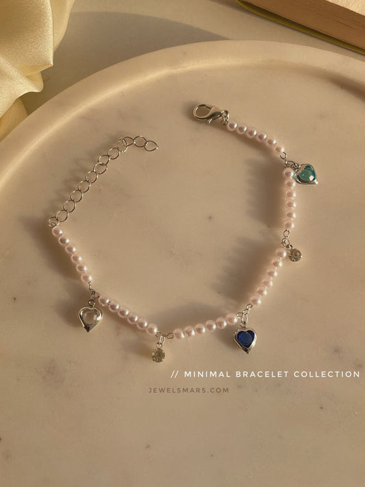 Pearly Hearts Bracelet