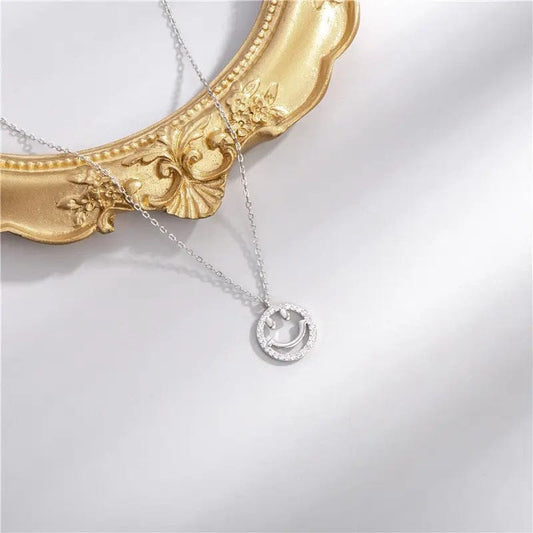 Keep Smiling Necklace (stainless steel)