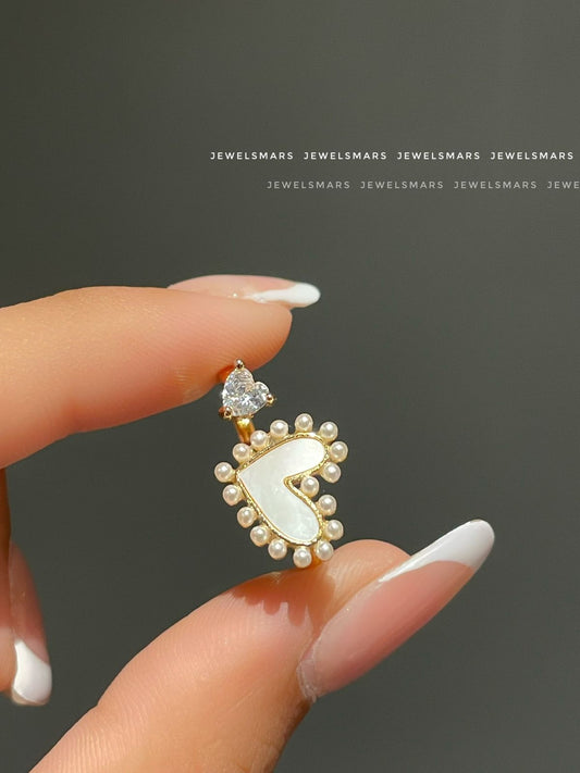 Lovely Hearts Ring- Pearly Romance Collection