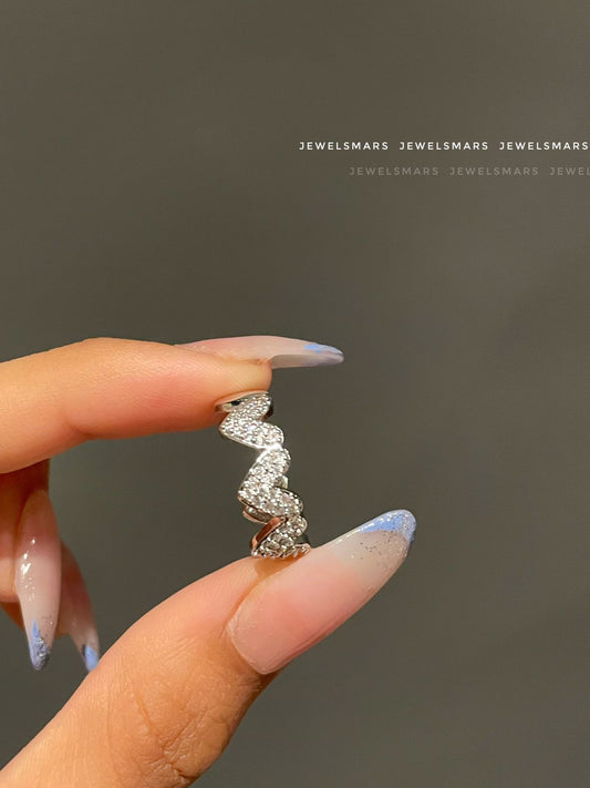 My heart goes Stereo adjustable Ring
