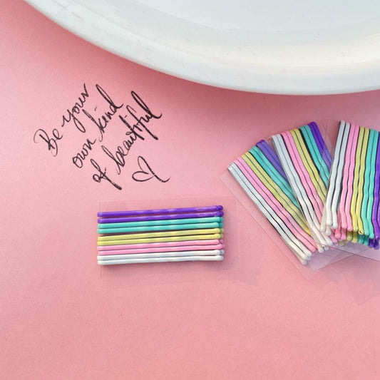 PASTEL HUES- colourful bobbypins