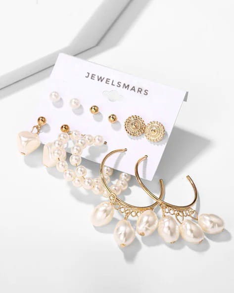 Pearl Edit Combo of 6 earrings