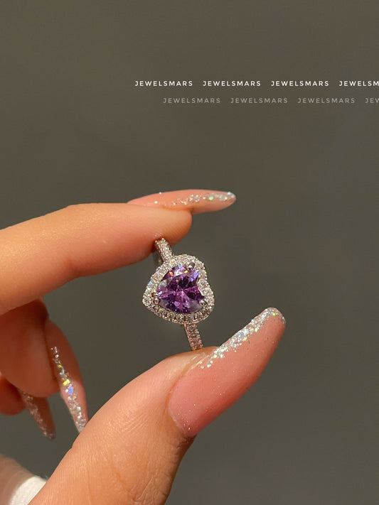 Soulmate Heart Ring - purple