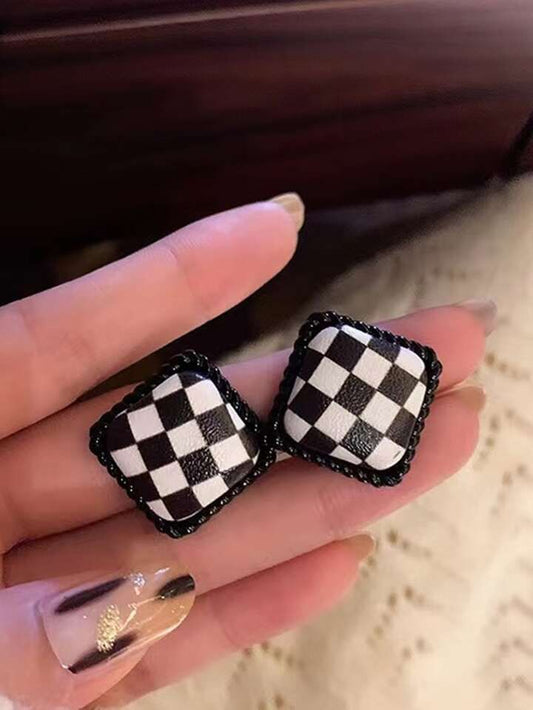Checkered Earrings