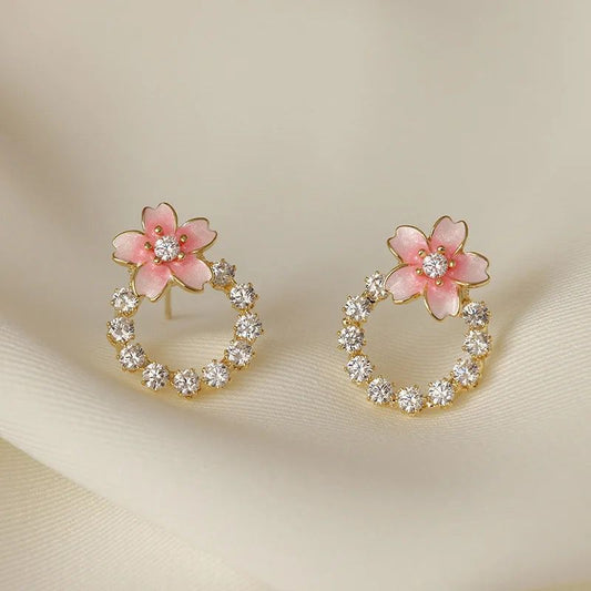 Cherry Blossom Minimal Earrings