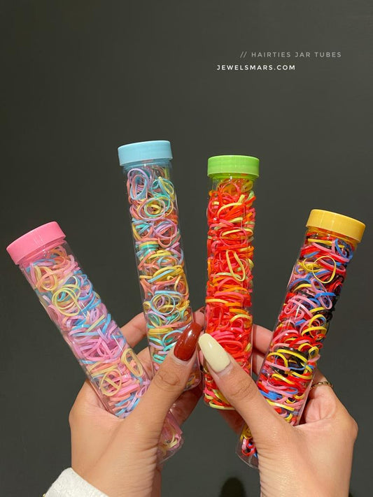 Stretchable Hairties Jar tubes