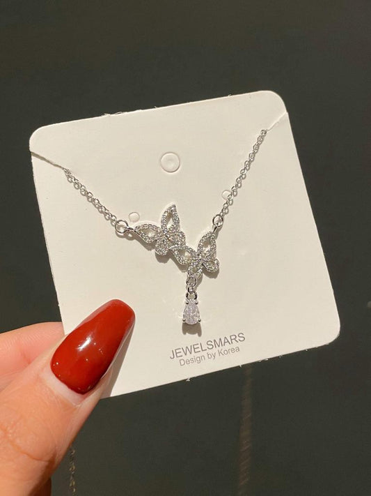 Being Butterfly Necklace ( stainless steel)