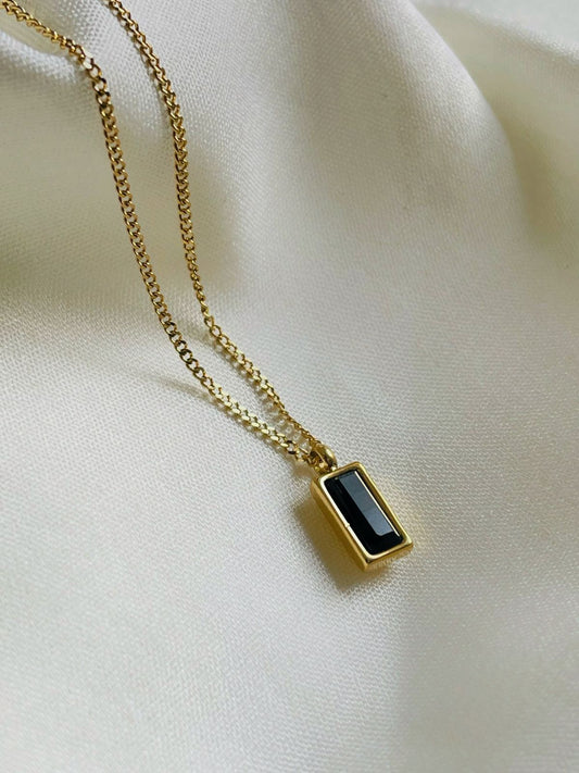 Minimalist Black Necklace