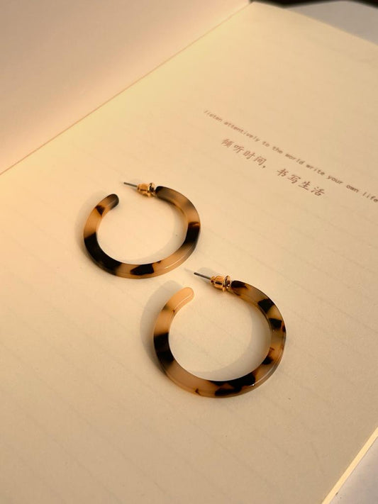 Leopard Hoop Earrings