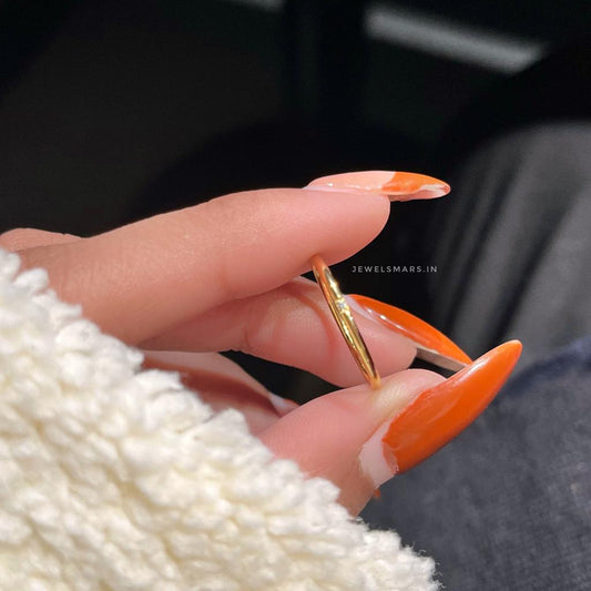 Minimal Promise Ring - golden (stainless steel)