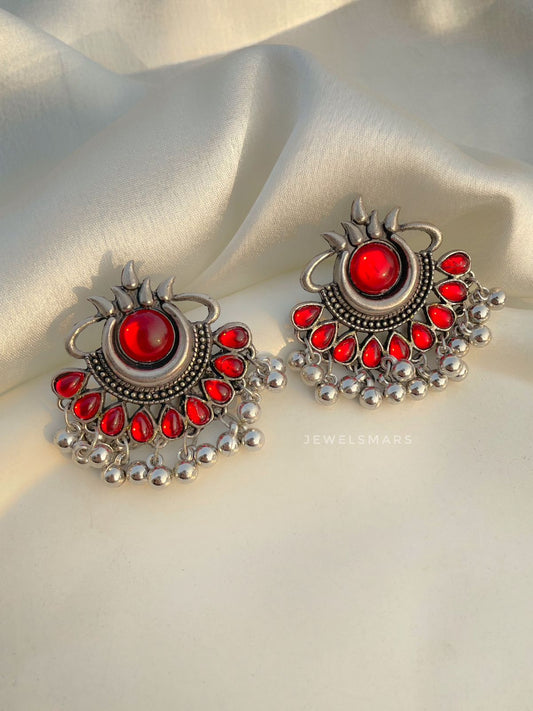 Albeli Earrings - red