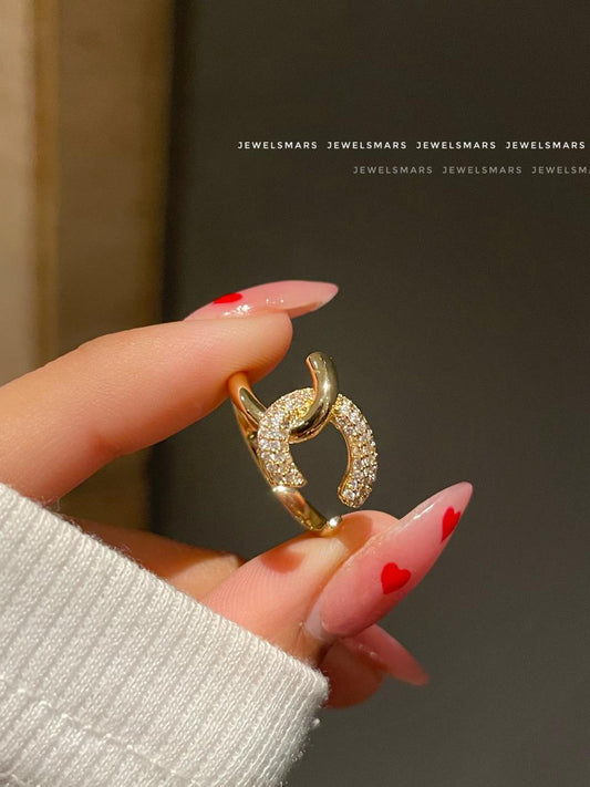 Chain Hooked Statement Ring