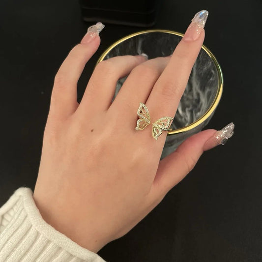 Angel wings Ring- golden