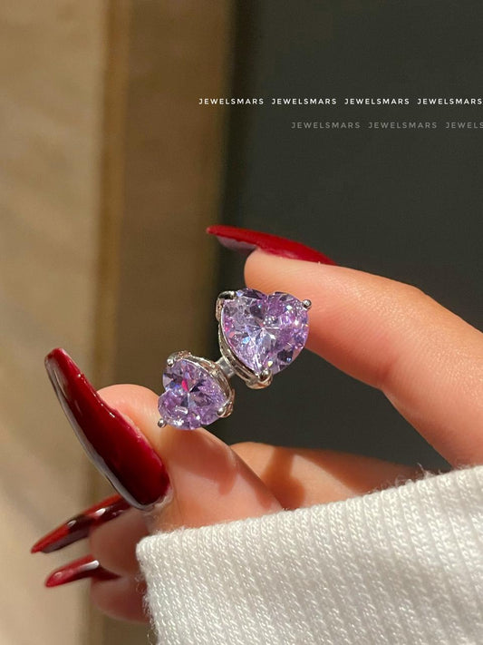 Melody Hearts Ring- purple