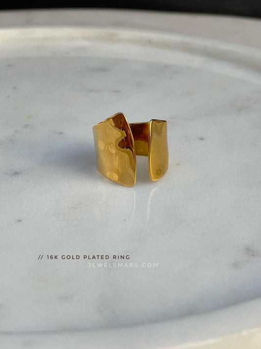 Arch Statement ring ( gold plated)