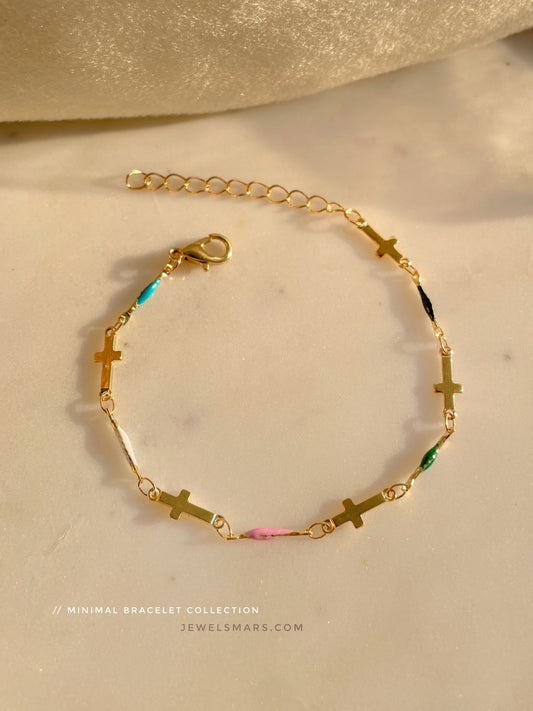 Cross Bracelet (colourful)