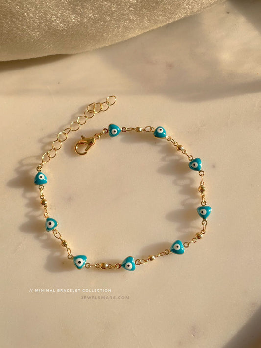 Heart Evil eye Bracelet