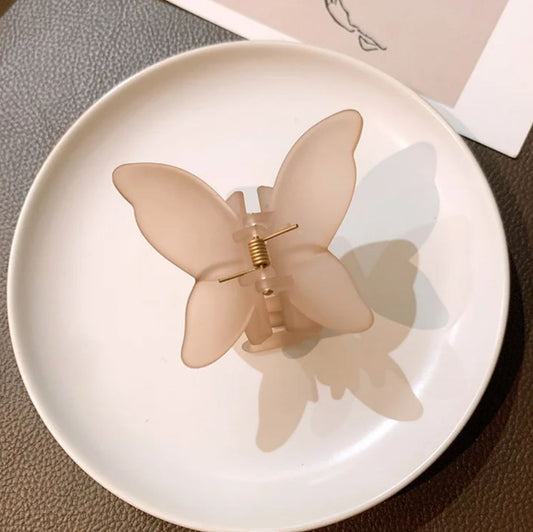 Butterfly Claw Clutcher- brown