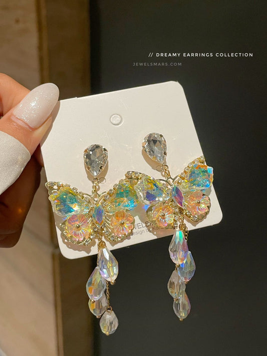 Elsa Princess Butterfly Earrings