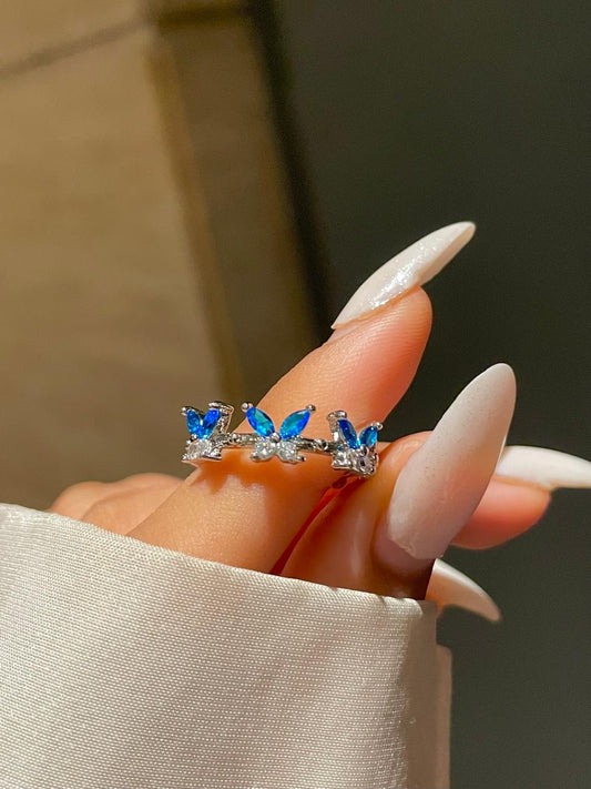 Butterfly Ring Band- blue