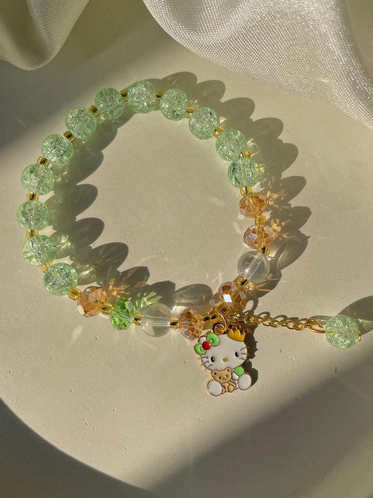 Hello Kitty Bracelet- green