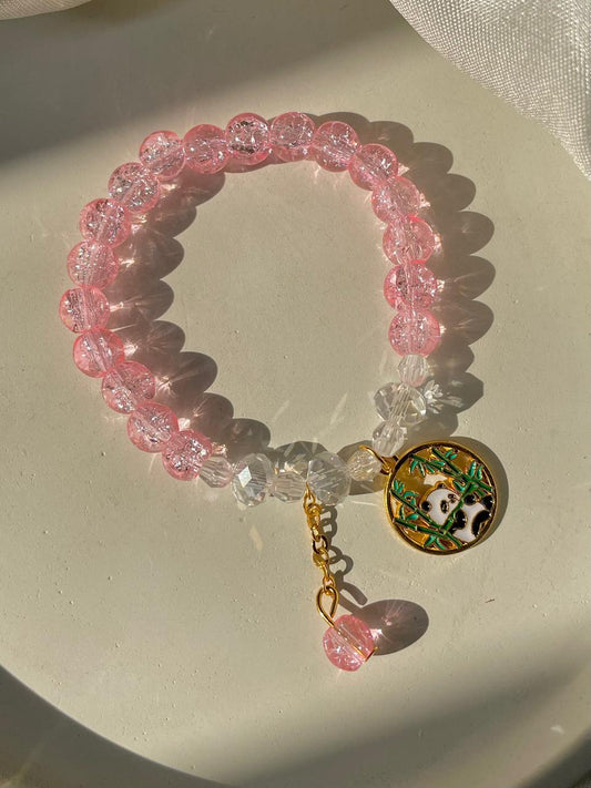 Cute Panda Dreamy Bracelet- pink