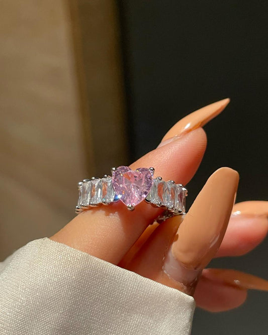 Frozen Heart Ring- pink