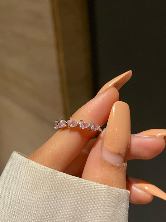 Pink Frozen Heart Ring 2.0