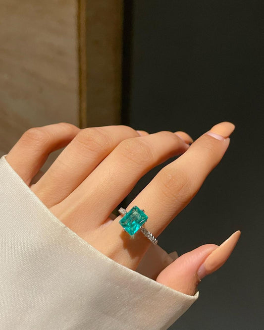 Luxe Promise Ring- green