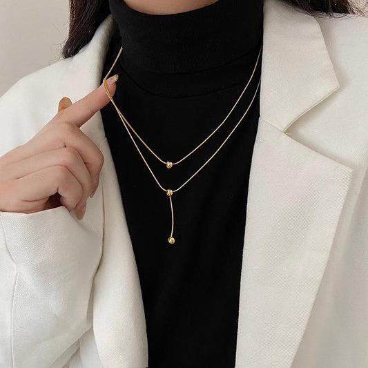 Martha Layered Necklace - stainless steel