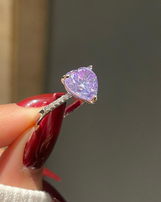 My Whole Heart Ring- purple