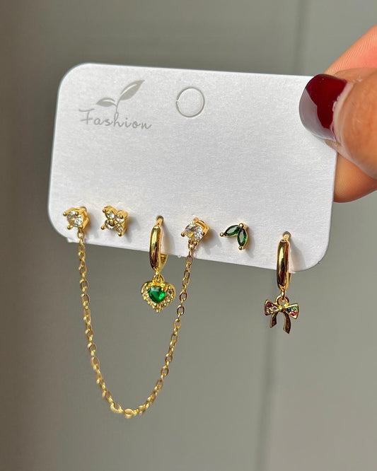 Coquette Aesthetic Piercing Earrings Combo