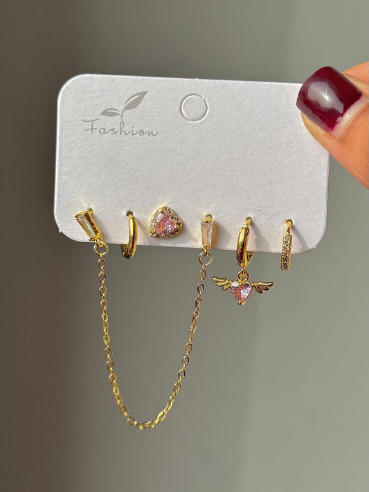 Hearts of Love Earrings Combo