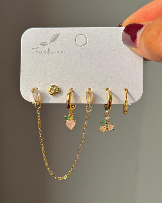 Cherry Cherry Lady Piercing Earrings Combo