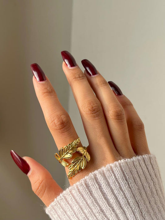 Leaf Statement Ring