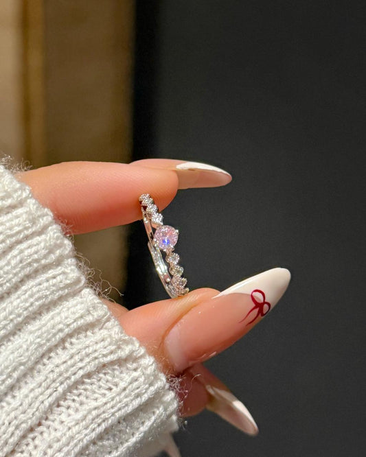 Julie Minimal Ring -pink