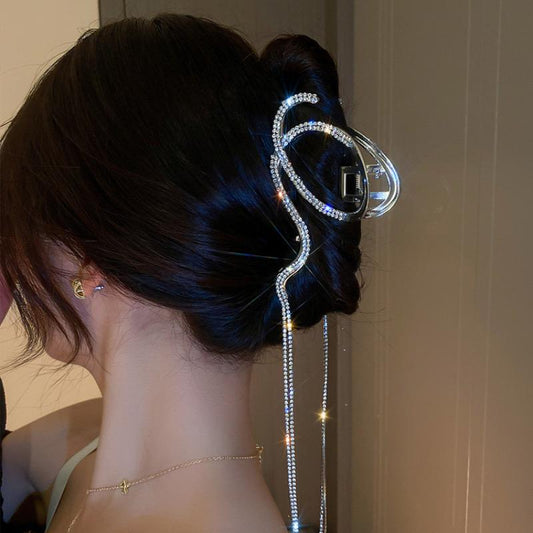 Party Swirl Rhinestone studded Hair Claw