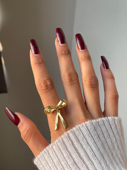 Bowtie Drop Statement Ring