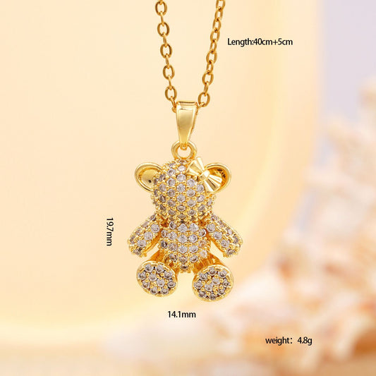 Pookie Teddy Necklace