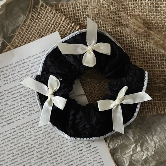 Cookies n Cream Bow Scrunchie