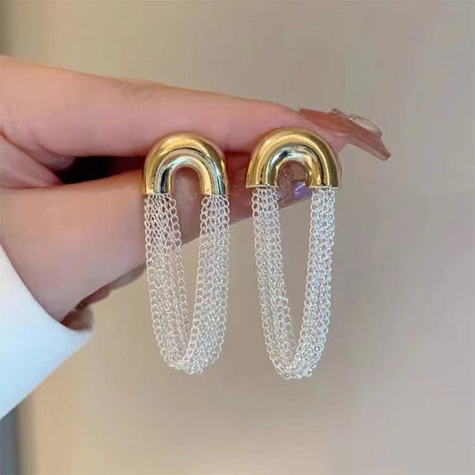 Drip Drop Dual tone Earrings