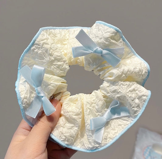 Bows of Blue Scrunchie