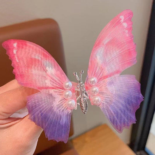 Wings with Pearls Hair Clip