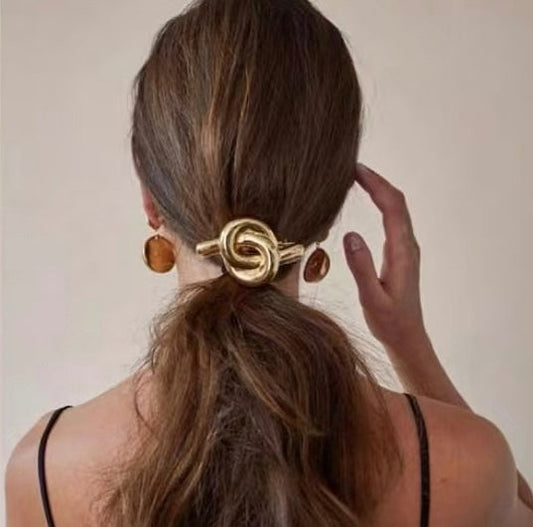 Twisted Metal Statement Hair Tie