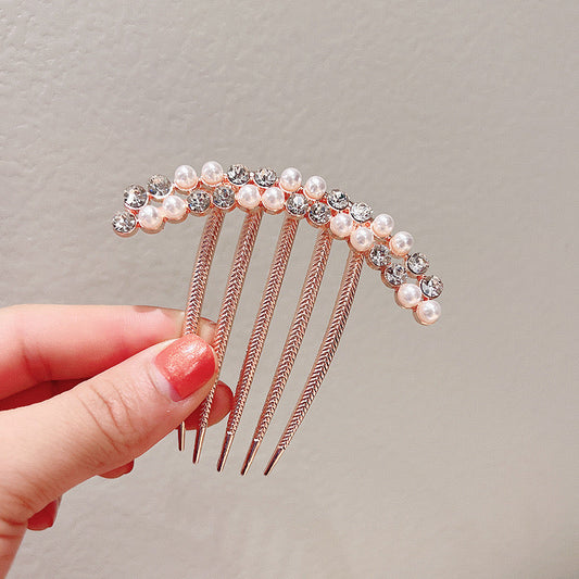 Vintage French Pearls Hair comb