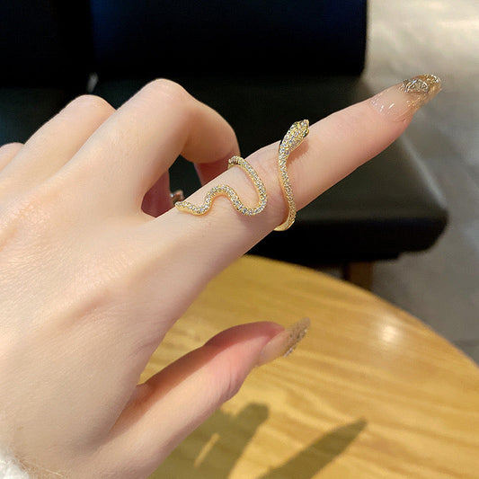 Studded Serpentine Ring